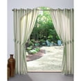 thumbnail image 4 of Essen Stripe Indoor/Outdoor Grommet Curtain Panel 54" x 96" in Green, 4 of 4