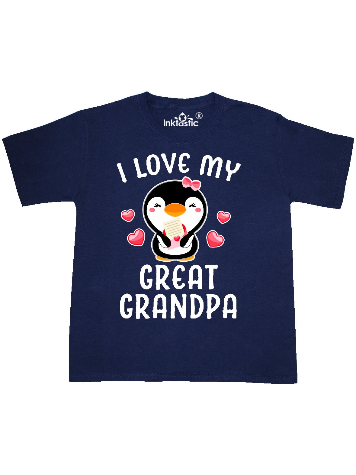 inktastic I Love My Pawpaw with Cute Penguin and Hearts Toddler T-Shirt