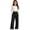 Black, variant on mgoYE Girls Uniform Pants Wide Leg Dress Pants Casual School
