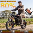 thumbnail image 3 of 1200W Off-Road Electric Bike for Adults, 48V 18AH Removable Battery, 16" Wide Tires, 5-Speed Transmission, Dual Disc Brakes & Spring Suspension, 3 of 11