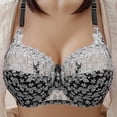 thumbnail image 3 of Sujetador de encaje sexy con copa bordada, sujetador grande, ropa interior para mujer gorda, sujetador ajustable, 3 of 5