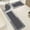 🔥 Gray_Hot#1149, variant on 3 Piece Bathroom Toilet Mat Set 47in | Rubber Non-Slip Backing | Super Absorbent Washable Bath Rug | Brown Gray Blue Black Pink | Modern Stylish, Durable, Easy Clean
