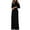 Black, variant on Homenesgenics Womens Jumpsuits Summer Womens Fashion Wide Leg Pants Solid Short Sleeve V-Neck Tops Jumpsuits Black M