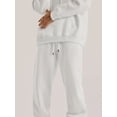 thumbnail image 2 of Inevnen Women Sweatsuits Sets 2 Piece Outfits Cropped Hoodie Sweatshirt and Sweatpants Long Joggers with Pockets, 2 of 9