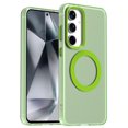 thumbnail image 6 of Back Case for Samsung Galaxy S24 FE, Compatible with Magsafe Clear Back Anti-Scratch Shockproof Drop Protective Ultra Slim Anti-Slip Anti-Yellowing Thin Phone Cover for Samsung Galaxy S24 FE, Green, 6 of 6