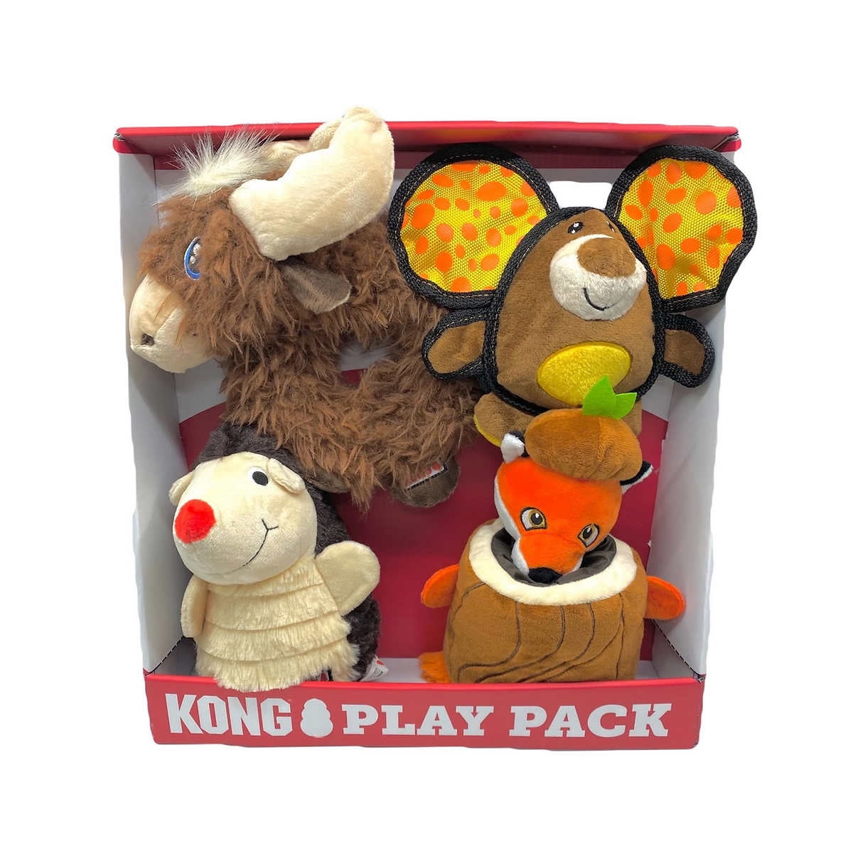 Kong Play Pack Dog Toy, 4 Count