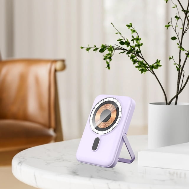 TIMIFIS Kitchen Gadgets Magnetic Rechargeable Magnetic Wireless Thin Fast Charging Charging Treasure with Bracket Small and Convenient with Cable Back Clip Mobile Power Kitchen & Dining