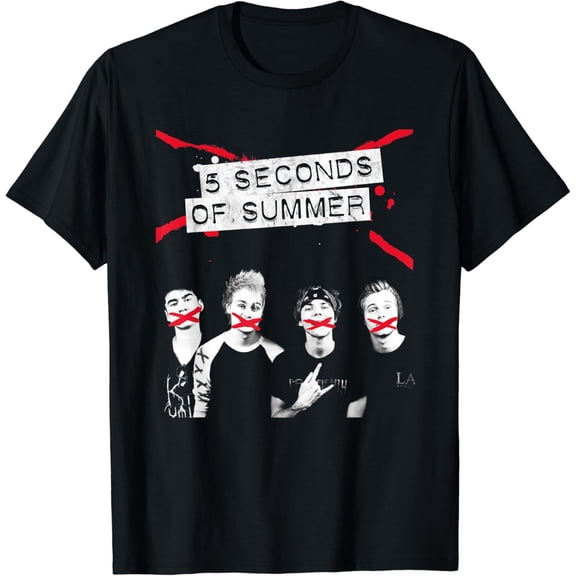 5 Seconds Of Summer, Crossed Lines Shirt Unisex S-5Xl Hot Trending Shirt, Vintage Birthday Gift