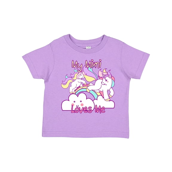 Inktastic My Mimi Loves Me Unicorn Girls Toddler T-Shirt