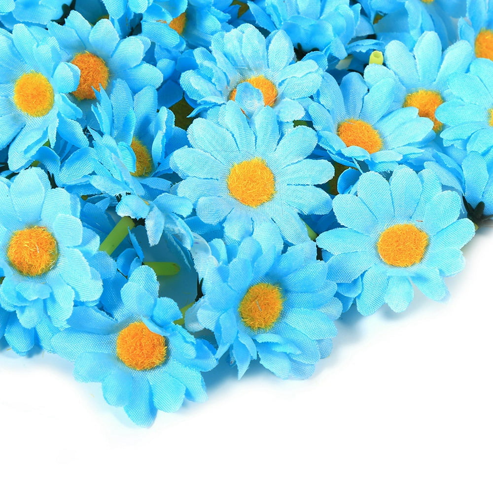 Anauto 11 Colors 100PCS Artificial Gerbera Daisy Fabric Flower Head