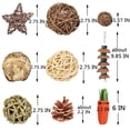 thumbnail image 2 of Juguetes para masticar hámster QHZHANG 24 unidades molares de madera, 2 of 6