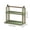 Green, variant on Desktop 2-Tier Cup Storage Rack,Coffee Mug Holder Shelf,Removable Solid Wood Crossbar,Coffee Mug Display Shelf,Multi-layer Tableware and Bowl Storage Rack for Kitchen Office Countertops