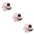 thumbnail image 3 of tssuouriy Pyjama Respirant et Confortable pour Femmes Ensemble de Pyjama Rose S 3Ensemble, 3 of 6