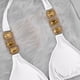 thumbnail image 2 of TaTaai Patchwork Strap Bikini for Women, Crystal Embellished Swimsuit Set, Elegant Two Piece Beach Vacation Wear with Glittering Details, Solid Color Style Gift, 2 of 8