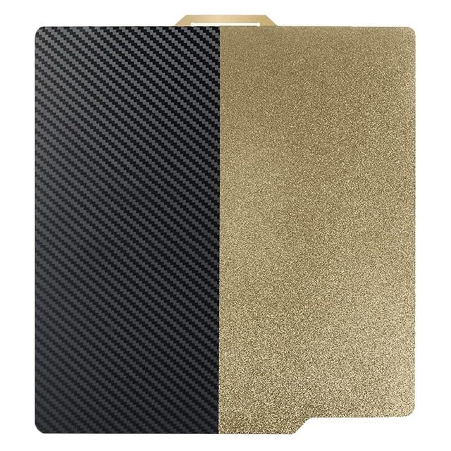GHSDFBB 3D Printer PEI PET Build Plate for Bambu Lab X1/X1C/X1E/P1P/P1S/A1 3D Printer,Smooth PET+Textured PEI Surface 257x257mm Spring Steel Plate,Double Sided Flexible Sheet Removable Platform