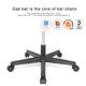 thumbnail image 5 of Silla para Juegos, Silla de Oficina Alta, Cuero de PU, Base Giratoria de Altura Ajustable con Curva de Soporte Lumbar Natural, Negro esquí esquí Gafas de esquí, 5 of 5