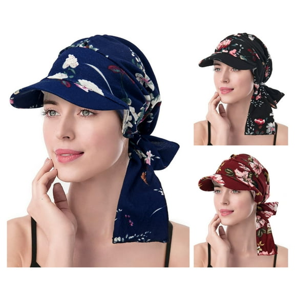 Airvexalon 3 Packs Chemo Headwear Cap for Women Hats