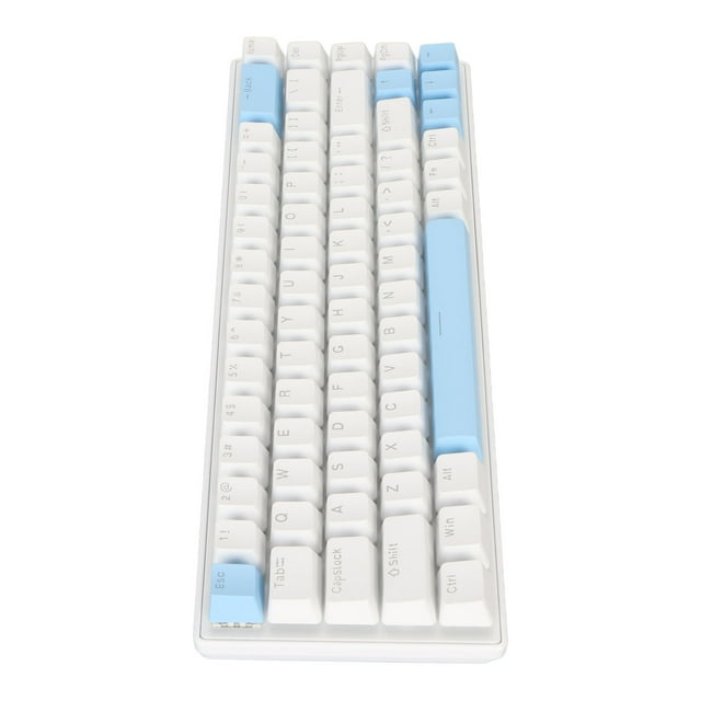Clavier de Jeu, Clavier de Jeu Rétroéclairé 10 RVB, Clavier de Jeu USB 68 Touches avec Commutateur Bleu, Clavier Filaire pour Ordinateurs de Bureau et Portables PC