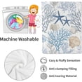 thumbnail image 4 of Nautical Coastal Blanket,Ocean Beach Seashell Starfish Throw Blankets,Gifts for Kids & Marine Life Lovers,Lightweight Soft Fleece,for Picnic Sofa Couch Bed Room Travel,Birthday Decor,40x50in, 4 of 6