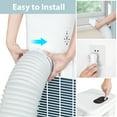 thumbnail image 4 of LifePlus Portable Air Conditioner 10000BTU Ashrae ( 6000BTU) Indoor Room AC Unit Dehumidifier Window Kit Remote Control Easy&Efficient Bedroom, 4 of 15