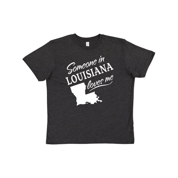 Inktastic Someone in Louisiana Loves Me Youth T-Shirt