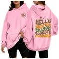 thumbnail image 2 of Womens Hoodies Long Sleeve Women Hoodies Pullover Cute Hoodies Pink Sweatshirt Winter Clothes for Women Street Style, 2 of 5