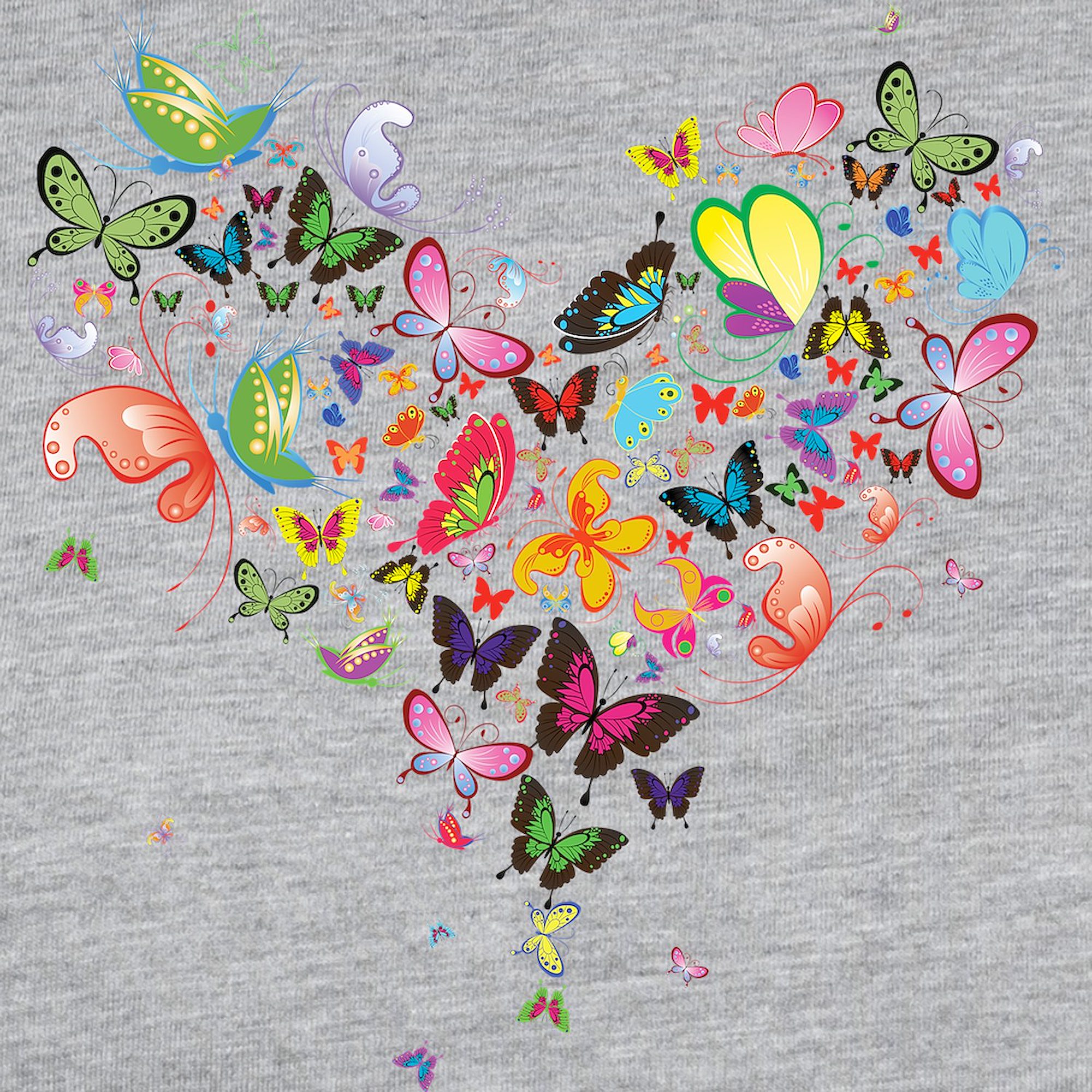 CafePress - Heart Of Butterflies Women's Baseball T Shirt - Womens Baseball Tee