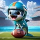 thumbnail image 1 of (V7247) Lleno Diamantes Miami Dolphins Serie Dibujos Animados Fútbol Diamante Resina 30 * 30 CM, 1 of 9
