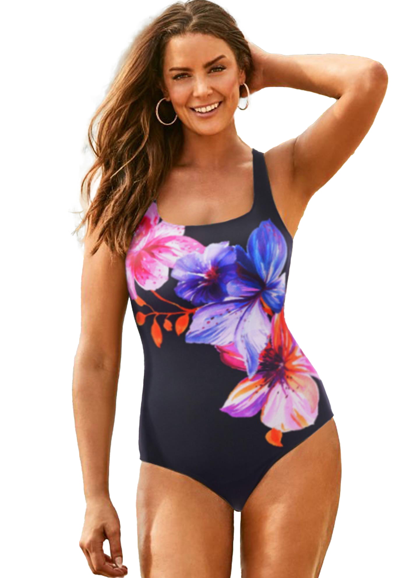 This Gorgeous sweet Daisy Royal Blue one-piece swimsuit for all figures will bring out your best features Blue Swimwear