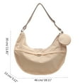 thumbnail image 3 of FENOHREFE 2023 Crossbody Bags Shoulder Bags for Girl Women Trendy Dumpling Bag Fashion Solid Color Bags Purse Fashion LeisureBag, 3 of 8