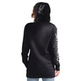 thumbnail image 2 of Women's G-III 4Her by Carl Banks Black San Antonio Spurs Base Coach Pullover Hoodie, 2 of 2