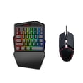 thumbnail image 1 of Combo Irfora Combo ergonómico de teclado y mouse HXSJ K99 Juego de mouse de teclado para juegos con una sola mano 35 teclas BT4.2 Teclado inalámbrico + mouse para juegos con cable con combinación de t Irfora Combo, 1 of 2