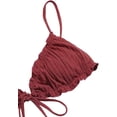 thumbnail image 3 of Maillot de Bain Bikini Triangle à Volants Froncé, 3 of 4