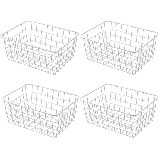 TRIANU Metal Wire Baskets for Organizing Household Pantry Storage