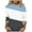 Fall Clothes Sky Blue, variant on Womens Plus Size Fall Clothes, Crewneck Tees for Women Fashion Loose Fit Color Patchwork 3/4 Sleeve Shirts