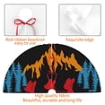 thumbnail image 4 of Lsque Not All Who Wander Are Lost Hiking Print Christmas Tree Skirt, Tree Skirt with Ties or Velcro, Perfect for Holiday Decorations, Halloween, and New Year-30", 4 of 7