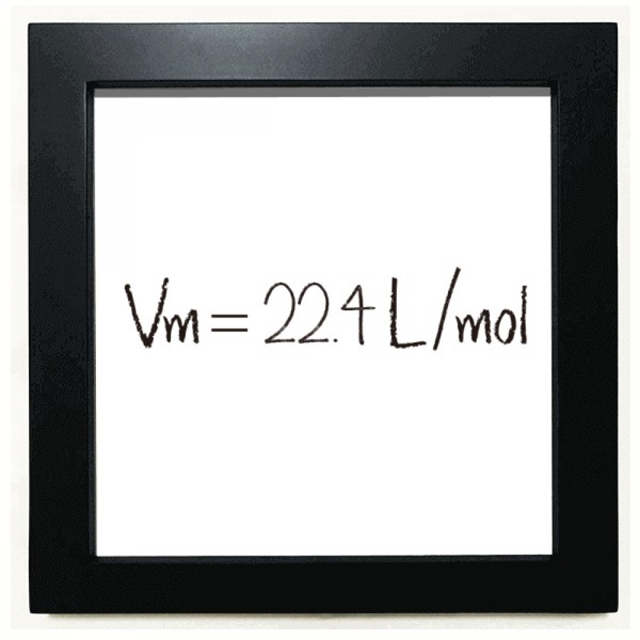 Chestry Kowledge Molar Volume Of Gas Black Square Frame Picture Wall Tabletop