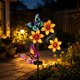thumbnail image 4 of Estaca de jardín solar con lámpara de hierro y diseño de mariposa, luz decorativa para exteriores en jardín, patio, macizo de flores, resistente a la intemperie, 81.5 cm, 4 of 9