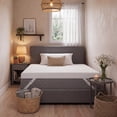 thumbnail image 3 of 3 inch Gel Memory Foam Mattress Topper Twin XL Size Cooling Pad Bed Topper with Removable Cover, White, 3 of 11