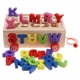 thumbnail image 2 of Juguetes de madera para clasificar formas (miniatura) con bloques de letras y letras apilables, 2 of 8