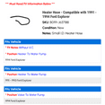 thumbnail image 2 of Heater Hose - Compatible with 1991 - 1994 Ford Explorer 1992 1993, 2 of 2