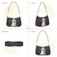 thumbnail image 7 of FORMRS Womens Shoulder Bag with Chain Strap Clutch Purse Cute Tote Handbag, Yellow Halloween Dog, 7 of 7