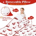 thumbnail image 3 of White Christmas Santa Pattern Toddler Nap Mats for Kids Preschool,50"x20" Sleeping Mat Bag or Kids,Toddler Sleeping Bag,Toddler Nap Mat or Daycare, 3 of 6