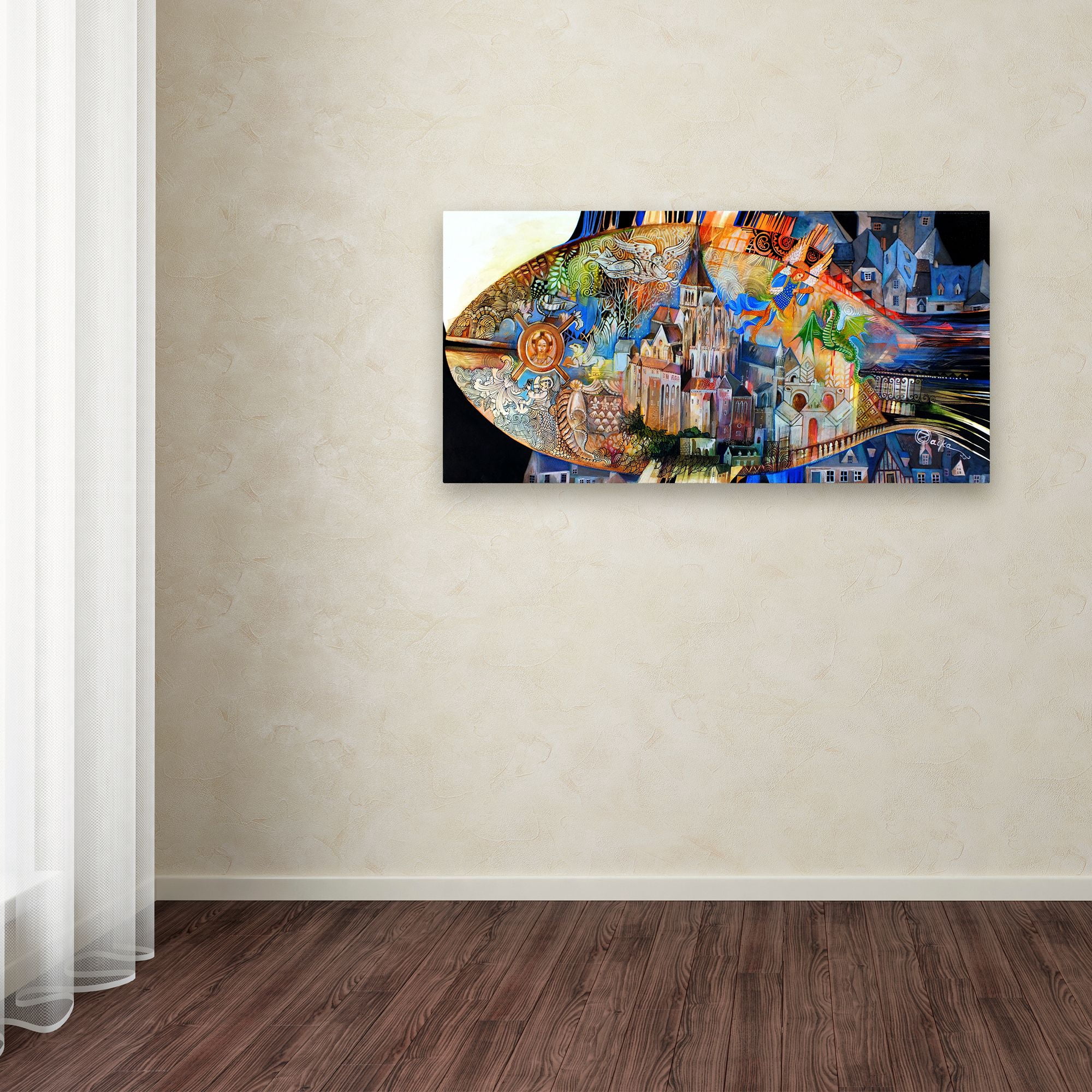 Trademark Fine Art 'Mont Saint Michel' Canvas Art by Oxana Ziaka