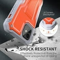 thumbnail image 6 of FITO For iPhone 11 Case, Phone Case with Screen Protector and Kickstand (Orange), 6 of 7