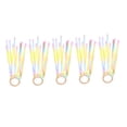 thumbnail image 3 of OULII 5Pcs Rhythmic Gymnastics Ribbon Adult Assorted Color Wood Round Handle, 3 of 7