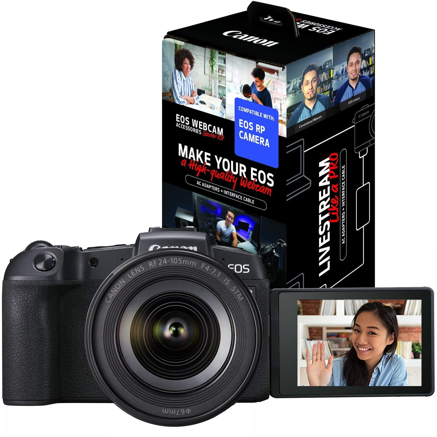 Canon EOS RP FullFrame Mirrorless 4K Camera Body + RF 24105mm F47.1