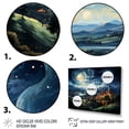thumbnail image 3 of Designart "Starry Day A Masterpiece by Vincent I" Landscapes Canvas Wall Art, 3 of 5