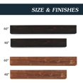 thumbnail image 5 of 48/60/72" Rustic Wood Fireplace Mantel, Wall-Mounted & Floating Shelf for Home Wall Decor, Rustic Cedar Wood Floating Farmhouse Shelf Handcrafted Wall Mounted for Bathroom, Light Brown, 5 of 5