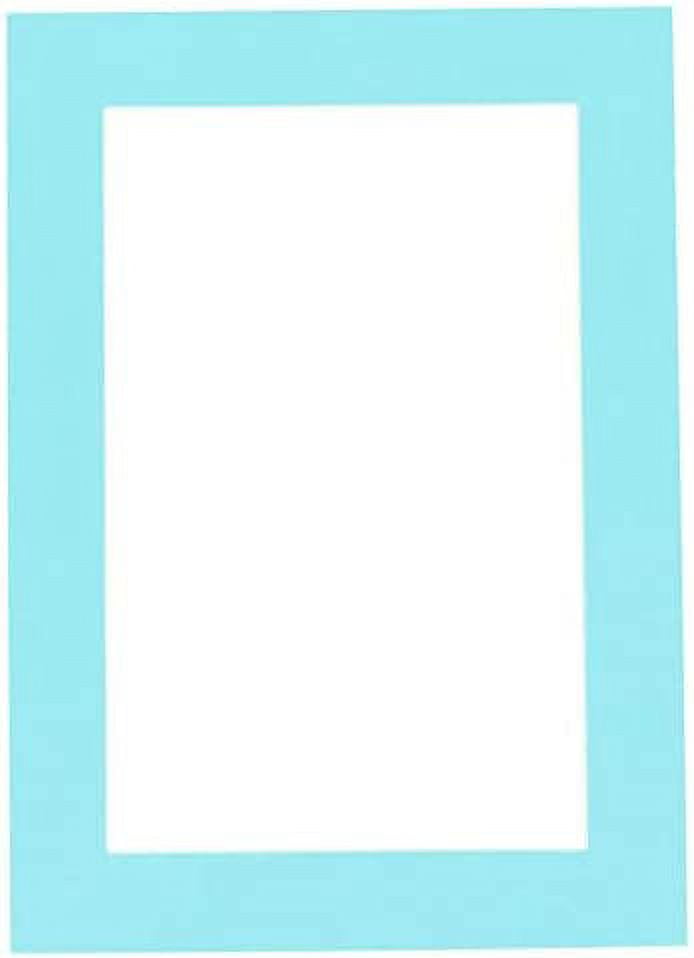 16x20 Double Acid-Free Picture Mats - Cut For 11x14 Photos In Blue & Tan